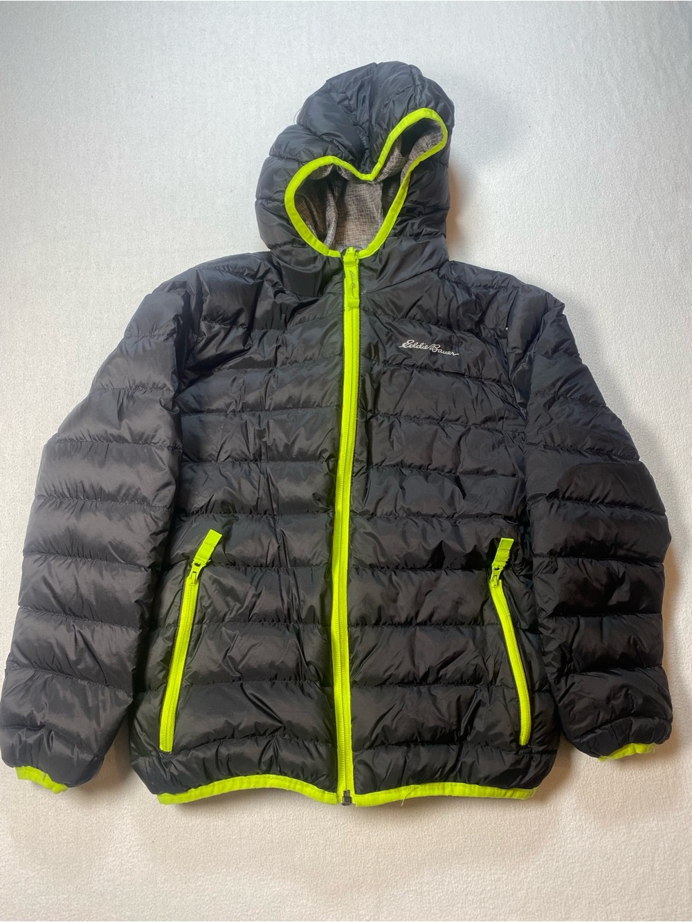Eddie Bauer Reversible Black Puffer Jacket size small